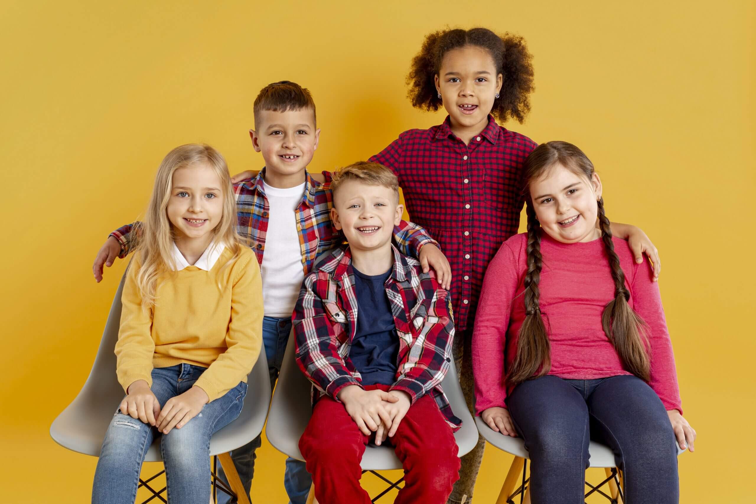 happy group of kids